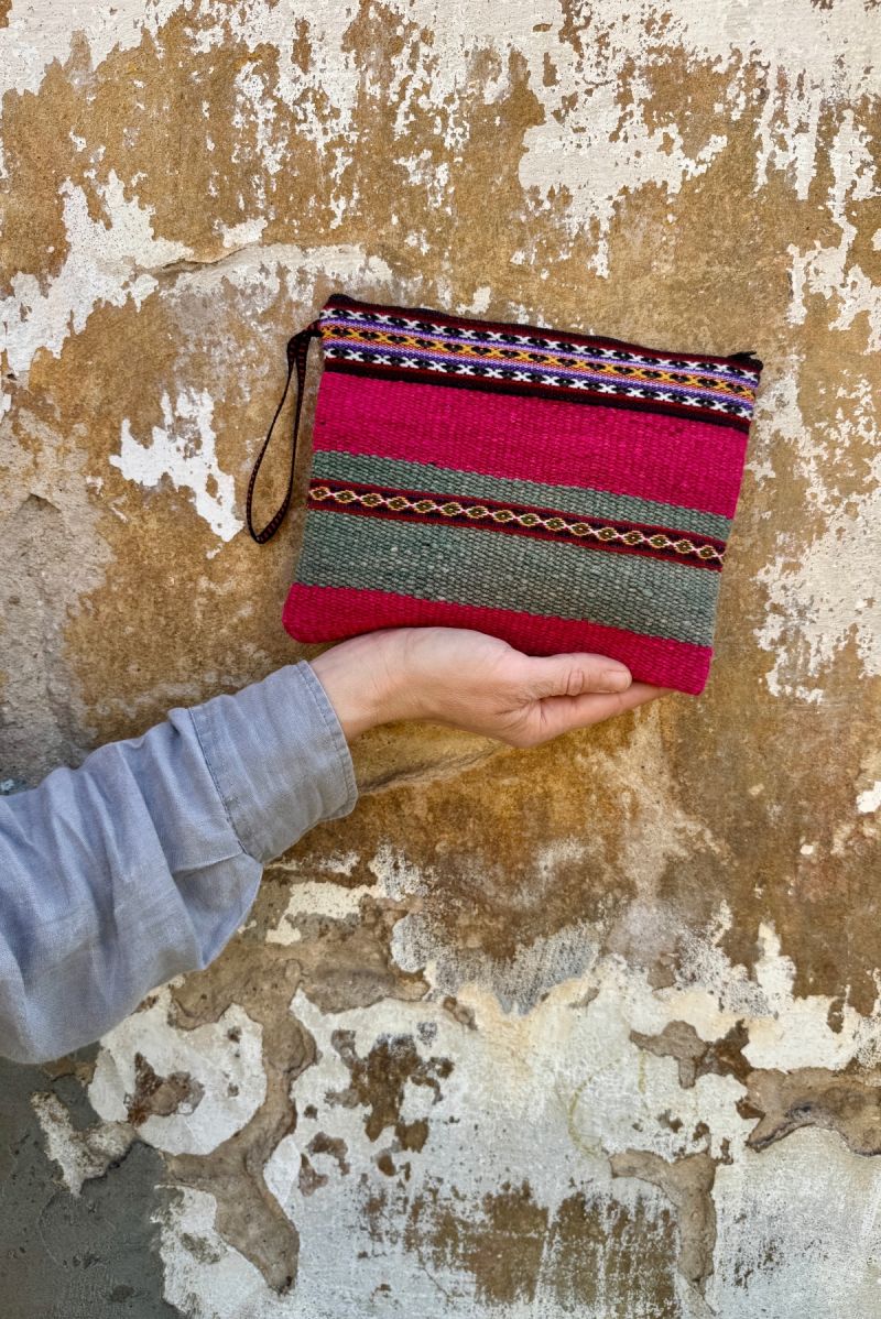 Saszetka na zamek z wełny rozmiar L No. 487