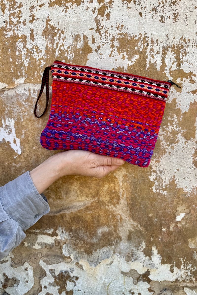 Saszetka na zamek z wełny rozmiar L No. 498