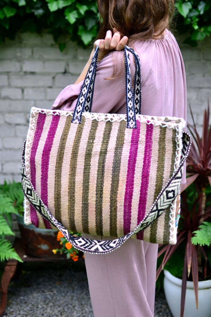 Torba duży shopper dwustronna z wełny No. 503