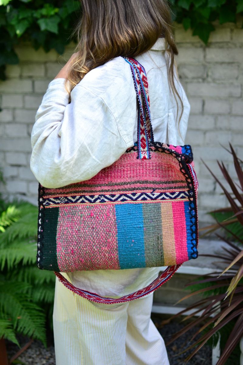 Torba midi dwustronna shopper z wełny No. 535